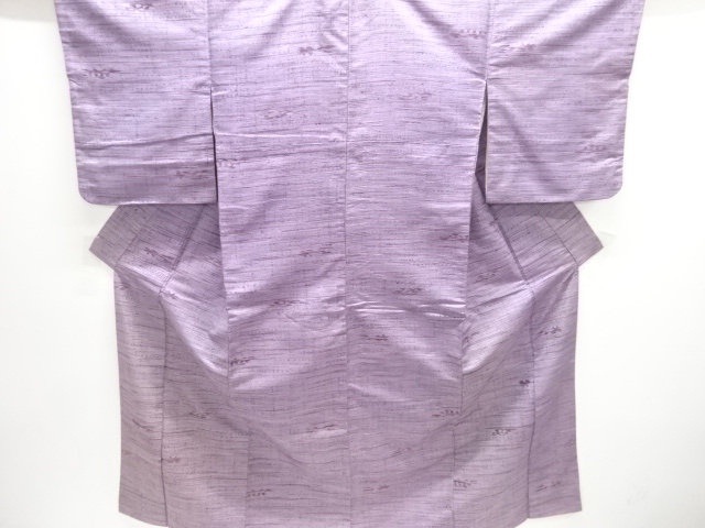 JAPANESE KIMONO / ANTIQUE KIMONO / SILK / TSUMUGI / WOVEN STRIPE